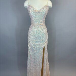 La Femme 32331 Dress Light Blush NWT sizes 00 & 10